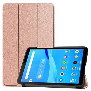 Imagem de Capa de couro para Lenovo Tab M7 TB-7305F/i/X de 7 polegadas, capa ultrafina e leve para tablet Lenovo Tab M7 TB-7305F TB-7305X TB-7305i de 7 polegadas (ouro rosa)