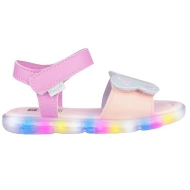 Imagem de Sandália de Led Infantil Pampili Lulli Borboleta Candy Colors (colorido, BR, Criança de 4 a 8 anos, Numérico, P, 24)