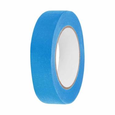 Imagem de HARFINGTON Fita adesiva colorida de 3,5 cm x 54,6 m, papel crepe, universal, fita adesiva colorida para pintura de arte, desenho faça você mesmo, selagem de etiquetagem artesanal, azul