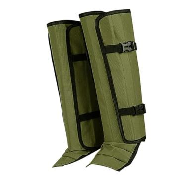 Imagem de Dynwave Polainas de inverno, respiráveis, ajustáveis ​​e confortáveis ​​para botas de caminhada, proteção para as pernas em atividades ao ar livre como, Verde