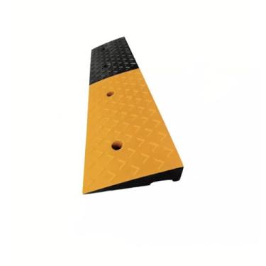 Imagem de MOMOBC Rampa de freio de borracha, rampa de pista de carga resistente, almofada de triângulo de calçada de estrada, carros, bicicletas, rampa antiderrapante para cadeira de rodas (100 * 25 * 7 cm/39,3