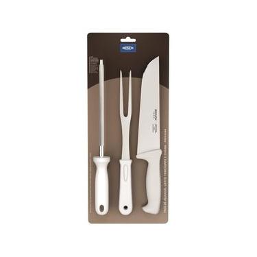 Imagem de Conjunto para Churrasco Brinox Precision – 3 Peças Inox