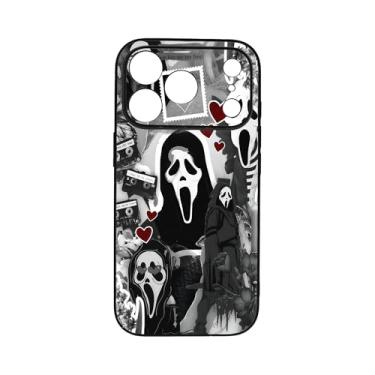 Imagem de qizjio Capa de telefone de anime de terror à prova de choque protetora de Halloween para iPhone 17 Pro