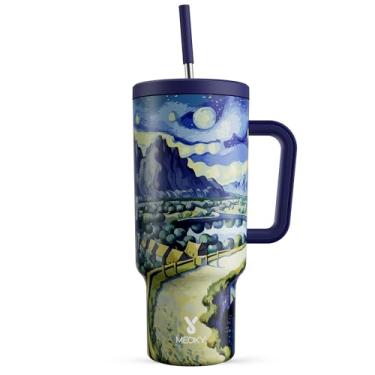 Imagem de Meoky Copo de 1,134 g com alça e canudo (RD)