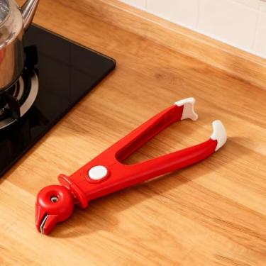 Imagem de Pinça para placa quente | Grampo de prato antiderrapante | Suportes de tigela para comida quente | para cozinhar no micro-ondas, assar, fritadeira, panela, servir, torradeira, vaporizador