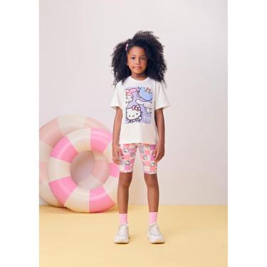 Imagem de Conjunto Blusa e Shorts Leg Hello Kitty Friends Momi-Feminino