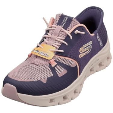 Imagem de Skechers Tênis feminino Glide Step Pro Hands Free Slip Ins, Roxo-coral, 7 Wide