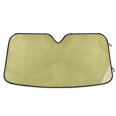 Imagem de Cobertura de para-brisa cáqui escuro, persianas de carro para janelas frontais, para janelas de carros, acessórios de janela de carro