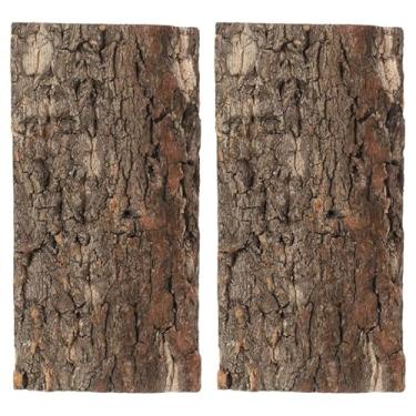Imagem de Toddmomy 2 peças de decoração de terrário de casca de cortiça natural para tanques de répteis, detalhes realistas de paisagem para cobras, lagartos, melhora mais os ambientes aquáticos