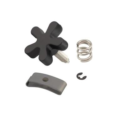 Imagem de Vudajuley Kit de parafuso de tensão de polegar do acelerador adequado para Harley Davidson 1974-Later, substitui 56397-74C 56402-83A 56394-74 11155, com modelos de anel de retenção e mola 1974-2017