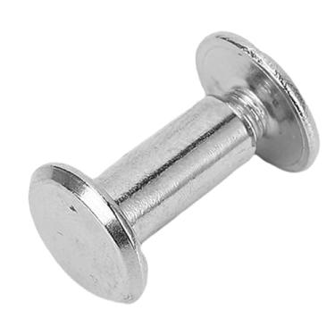 Imagem de Yinhing Conjunto de Parafusos Rebites de Aço Inoxidável, 50 Pares, Kit de Fixação de Cabeça Redonda Plana para Artesanato Em Couro, Roupas M3.5 4,5x10x9mm