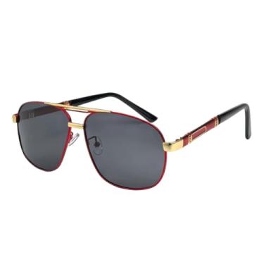 Imagem de HCHES Óculos de Sol Polarizados Masculinos e Femininos, Armação para Carro, Condução, Pesca, Moda, Luxo, Vintage, Masculino (3)