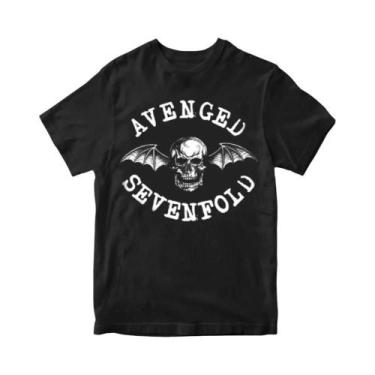 Imagem de Camiseta Casual Confortável Impressa Da Banda De Metal Avenged SEVENFO