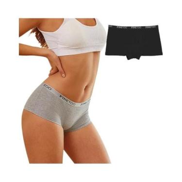 Imagem de Conjunto De 3 Peças De Calcinhas Femininas De Algodão De Cintura Baixa