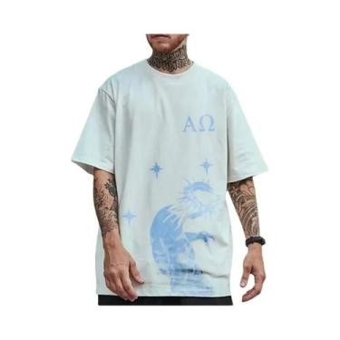 Imagem de Camiseta Masculina Y2K Oversize Com Estampa Gráfica JoJo Vintage De Ma