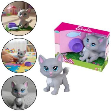 Imagem de Mini Pets Com Acessórios Barbie Mini Gata Cuidados Pupee - Mattel / Pu