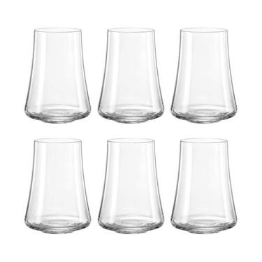 Imagem de Copo de Cristal Bohemia Para Água e Suco 400 ml Xtra 6 Peças - Bohemia