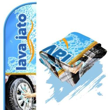 Imagem de Bandeira Para Wind Banner Dupla Face (só tecido) Lava Jato - FADRIX