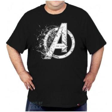 Imagem de Camiseta Avengers Vingadores Grand Plus Size Capitão América - King Of