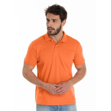 Imagem de Camisa Gola Polo Piquet Masculina Básica Lisa-Masculino
