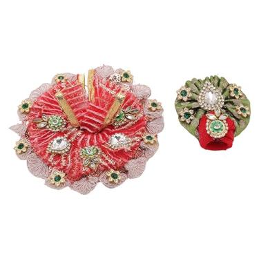 Imagem de Laddu Gopal Vestido Pano Bhagwan Poshak of God Bal Gopal Kanha Kanhaiya Dev Vastra para Estátua de Ídolo de Metal para Decoração Indiana Tradicional Holi Festival de Cores (Tamanho: - 0-1 Nº Dia- 10