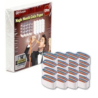 Imagem de Xfunjoin 12 Pieces Colorful Extending Mouth Coils - Professional Magic Trick Paper for Stage & Close-Up Illusions