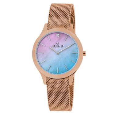 Imagem de Relógio Oslo Feminino Slim Ofrsss9T0016 Q1Rx Rose