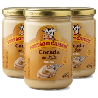 Imagem de Kit c/ 3und Cocada ao Leite Portão do Cambui 400g - Portão Do Cambuí