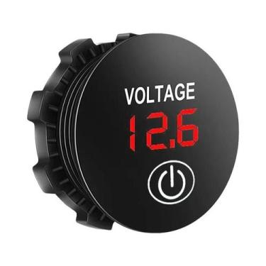 Imagem de Voltímetro Digital LED À Prova d'Água 12V Para Carro, Barco E Testador