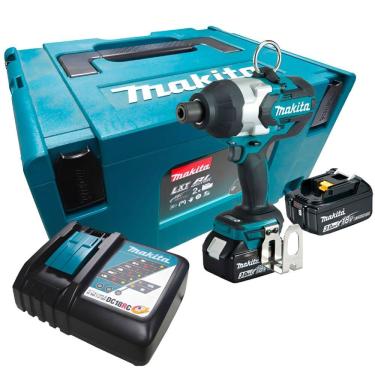 Imagem de Chave de Impacto 7/16" com 2 Baterias 18 Volts Carregador e Maleta - DTW800RFJ - MAKITA