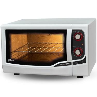 Imagem de Forno Elétrico Gourmet Grill Autolimpante 44 Litros Fischer Branco 220V