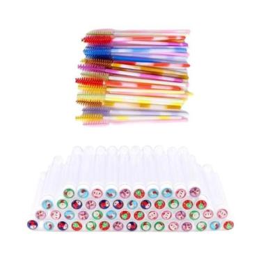 Imagem de Tubos Reutilizáveis Para Escovas De Cílios De Natal Com Varinhas De Rí