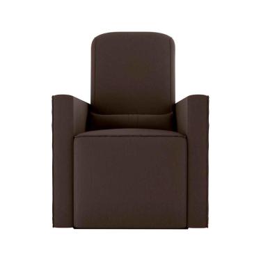 Imagem de Poltrona De Amamentação Com Balaço E Puff Premium Annecy Matrix Suede Marrom