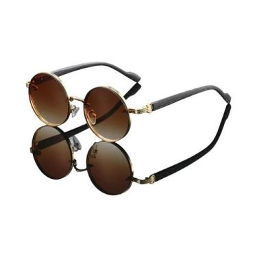 Imagem de Óculos De Sol Vintage Redondos Com Gradiente GM LUMIAS Clássicos Da Mo