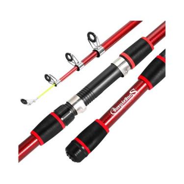 Imagem de Vara De Pesca Telescópica Infantil Durável Em Fibra De Vidro Sougayila