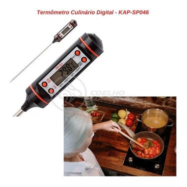 Imagem de Termômetro Culinário Cozinha Digital Mede -50ºc A +300ºc