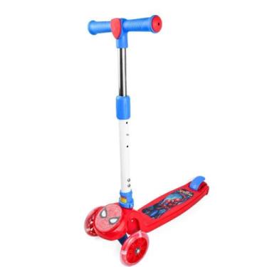 Imagem de Patinete SPIDER-MAN 3 Rodas 3D com LED - BBR