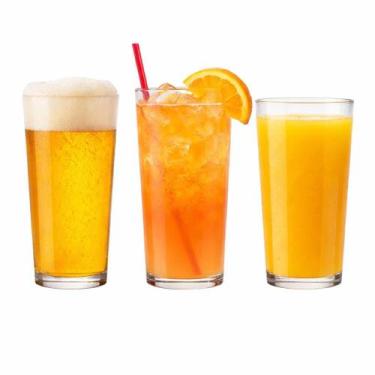 Imagem de Jogo de Copos Cylinder 350ml Drinks Refrigerante Água 12 uni - Nadir F