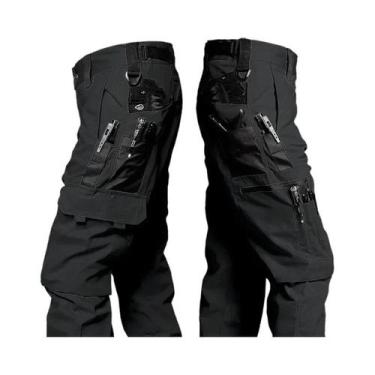 Imagem de Calças Cargo Táticas Masculinas Impermeáveis Com Múltiplos Bolsos Para