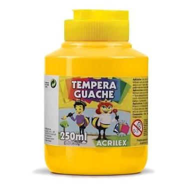Imagem de Tinta Guache 250ml Branco Acrilex, 505 amarelo ouro