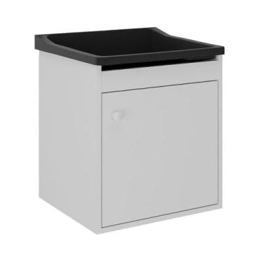 Imagem de Tanque De Lavanderia 22 Lts + Gabinete Mdf Suspenso + Sifão - BELLI MÓ