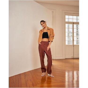 Imagem de Jaqueta femina em couro na cor mostarda tamanho m - Maria Rosa