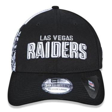 Imagem de BONÉ NEW ERA 3930 LAS VEGAS RAIDERS DRAFT FONT NFP21BON003 PRETO-Masculino