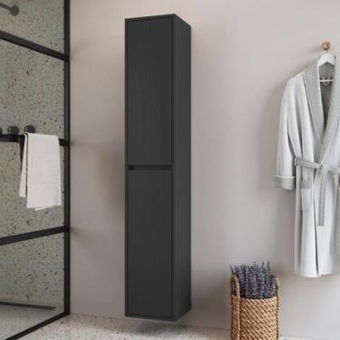 Imagem de Armário Suspenso Multiuso 28,2cm com 2 Portas e 5 Prateleiras Bergamo 