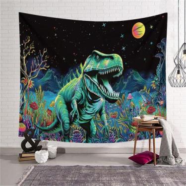 Imagem de Tapeçaria Dinosaur Jurassic Wall 150x150cm de fibra de microtecido - Y