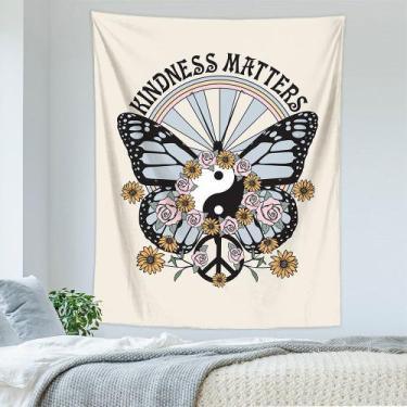 Imagem de Microtecido de parede Tapestry Kindness Matters 150x130cm - yiweisai
