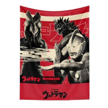 Imagem de Tapeçaria Ultraman, microtecido de parede, 100x75cm, decoração de quar