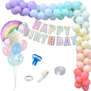 Imagem de Kit Balloon Arch para festa de aniversário com 85 unidades de balões M