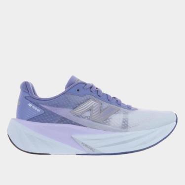 Imagem de Tênis New Balance Fuelcell Rebel V5 Feminino, Azul, Azul claro, 37