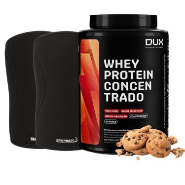 Imagem de Kit Whey Protein 900g + Joelheira Neoprene 7mm Rendimento-Unissex